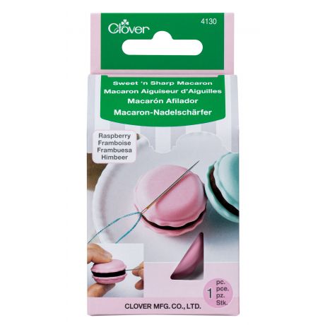 Clover Macaron Aimant Aiguille & Aiguiseur Framboise