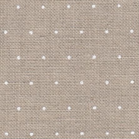Toile à broder Lin 11 fils/cm, Cashel Mini Dots, col. 1399, Coupon