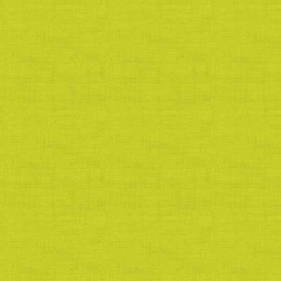 Tissu Patchwork Linen Texture Vert Citron