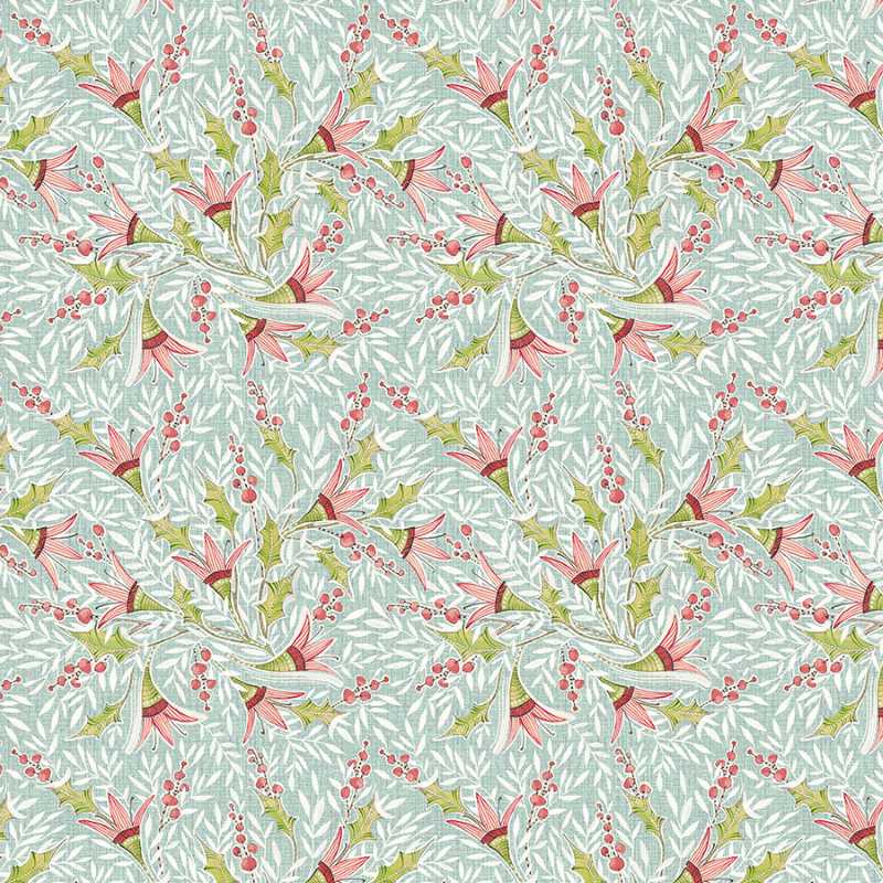 Tissu Patchwork Noël, Holly Jolly Berry Bleu