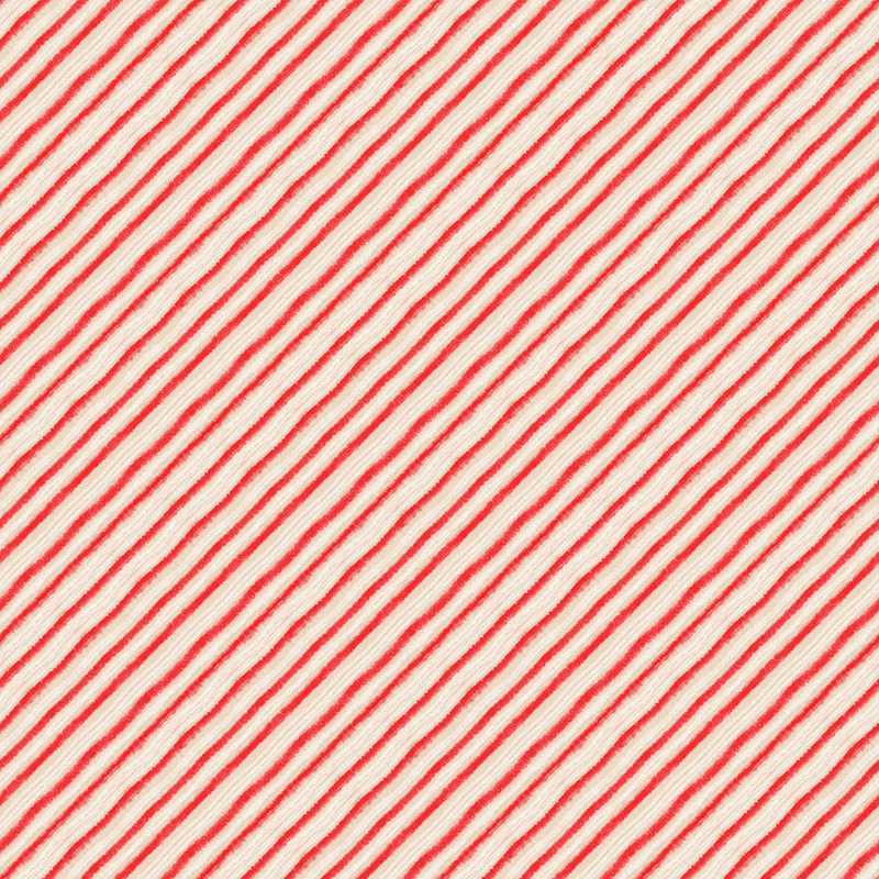 Tissu Patchwork Noël, Holly Jolly, "Peppermint Stripe" Coupon