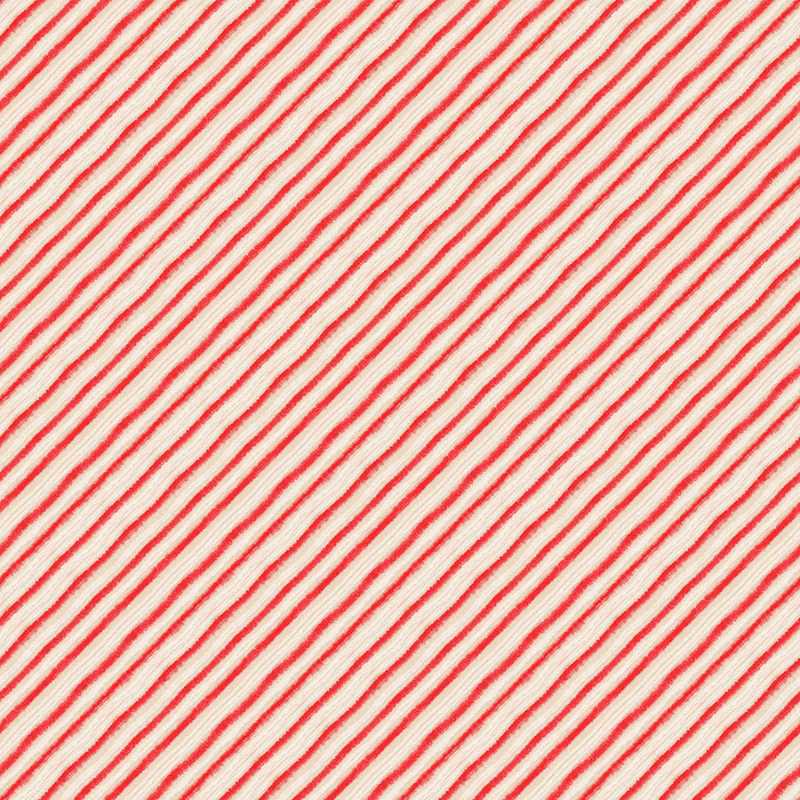 Tissu Patchwork Noël, Holly Jolly, "Peppermint Stripe" Coupon