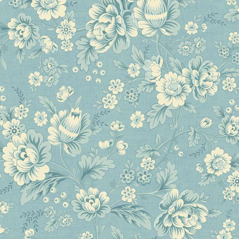Tissu Patchwork Bluebird Dahlia Wild Blue, Coupon