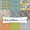 Tissu Patchwork Halloween Collection, 8 coupons de 25 x 55 cm