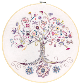 Kit Broderie "Mon Arbre de Vie de Printemps"