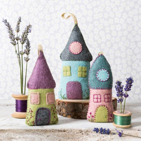 Kit Créatif Feutrine Les Maisons Lavandes
