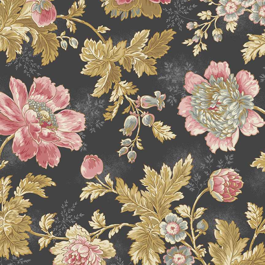 Tissu Patchwork Moonstone Super Bloom Grise, Coupon