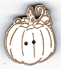 Bouton Décoratif Halloween Citrouille