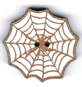 Bouton Décoratif Halloween Toile Araignée