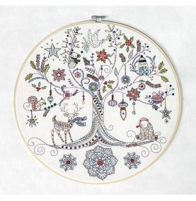 Kit Broderie "Mon Arbre de Vie d'Hiver"