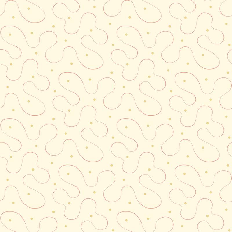 Tissu Patchwork Cloud Nine Ribbon Parchment, Coupon