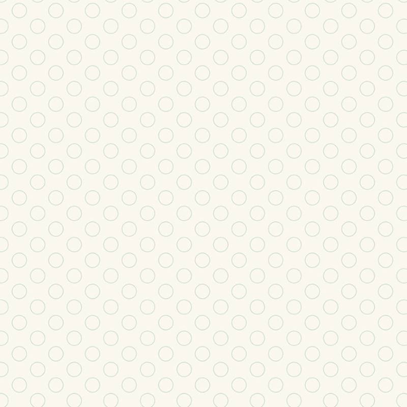 Tissu Patchwork Cloud Nine Circle White Dove