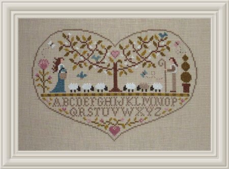 Modèle Points Comptés - Love is Where the Sheperd is