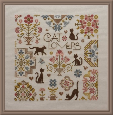 Modèle Points Comptés - Cat Lovers