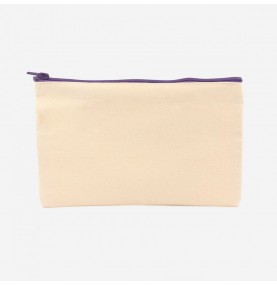 Support à Broder _ Trousse zippée, fermeture Violette