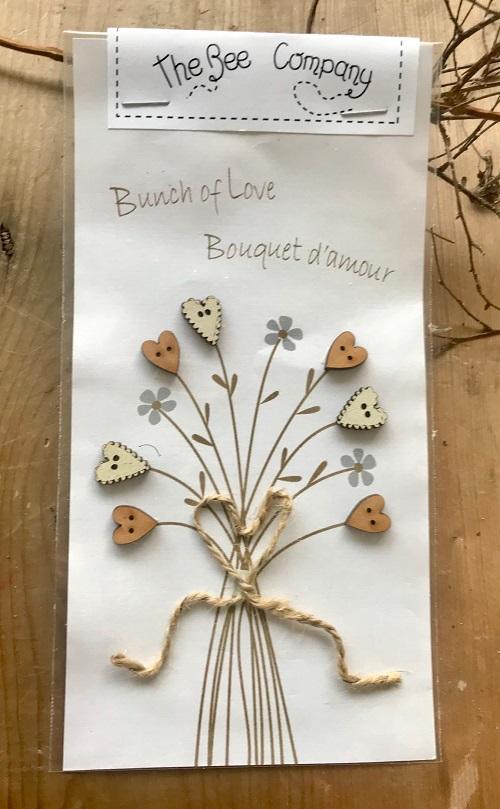 Boutons Coeurs - Bouquet d'Amour