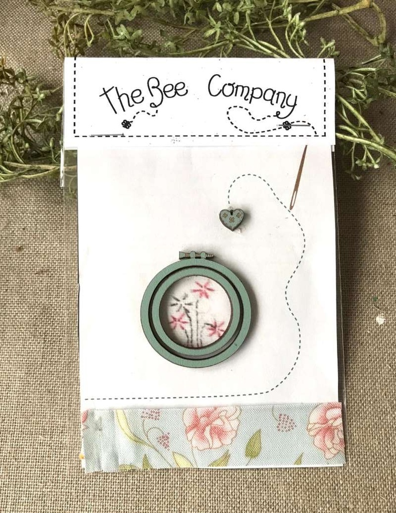 Boutons Cercle à broder Bleu impérial - 4cm