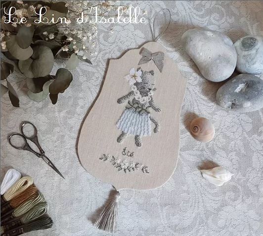 Modèle Points Comptés - Chaton d'été