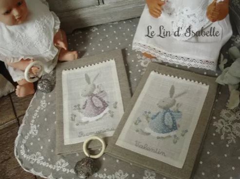 Modèle Points Comptés - Protège Carnet de Santé "Lapin"