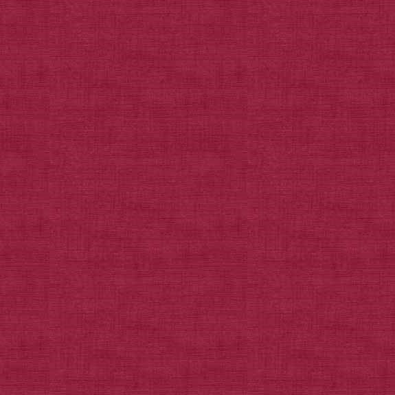Tissu Patchwork Linen Texture Rouge Bourgogne, Coupon