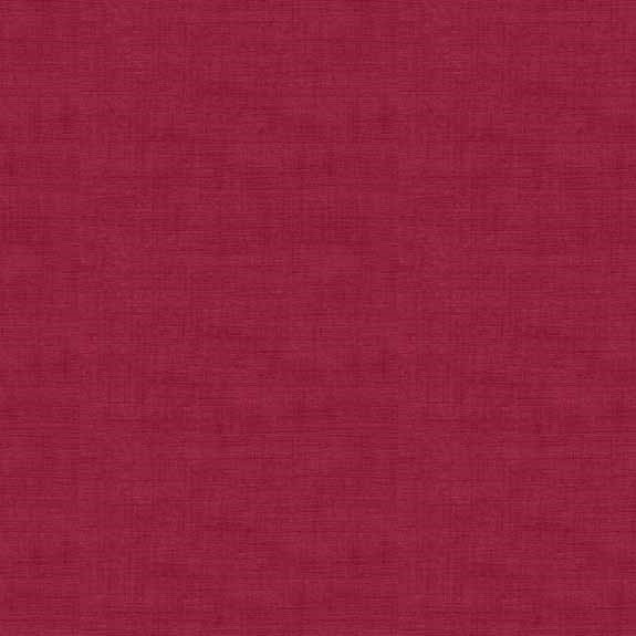 Tissu Patchwork Linen Texture Rouge Bourgogne, Coupon