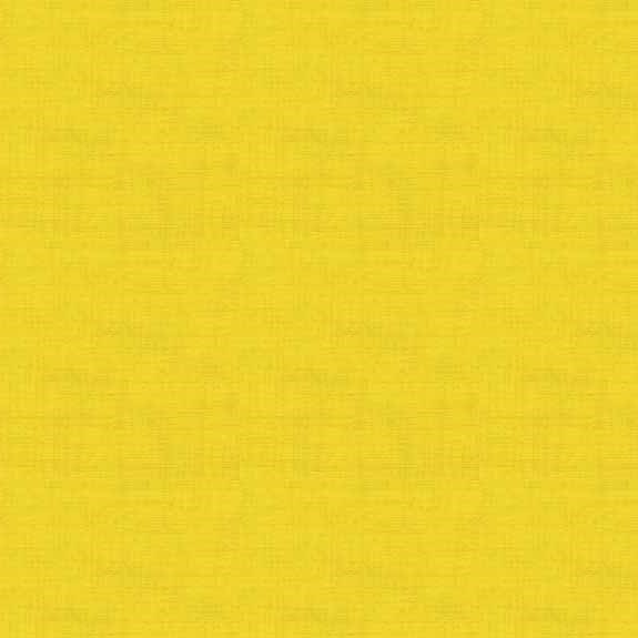Tissu Patchwork Linen Texture Jaune Tournesol, Coupon