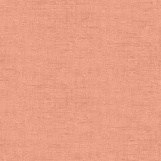 Tissu Patchwork Linen Texture Rose Corail, Coupon