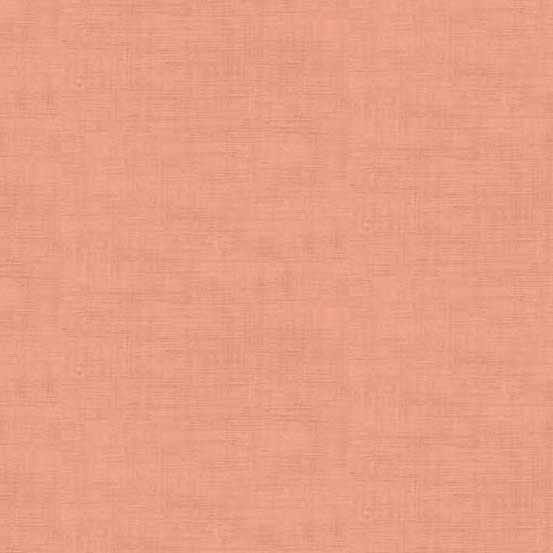 Tissu Patchwork Linen Texture Rose Corail