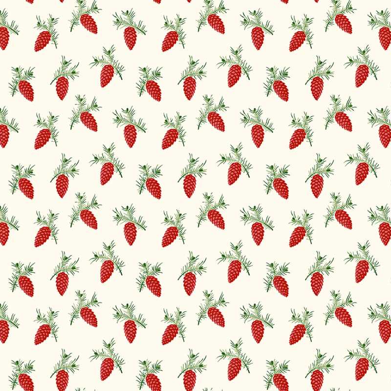 Tissu Patchwork Noël Sweet Pine Merry