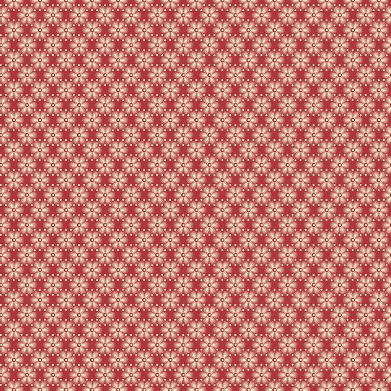 Tissu Patchwork Noël Peppermint Cranberry