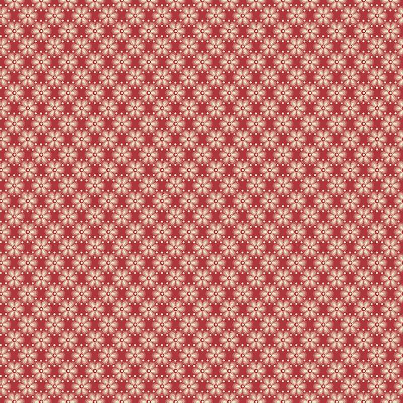 Tissu Patchwork Noël Peppermint Cranberry
