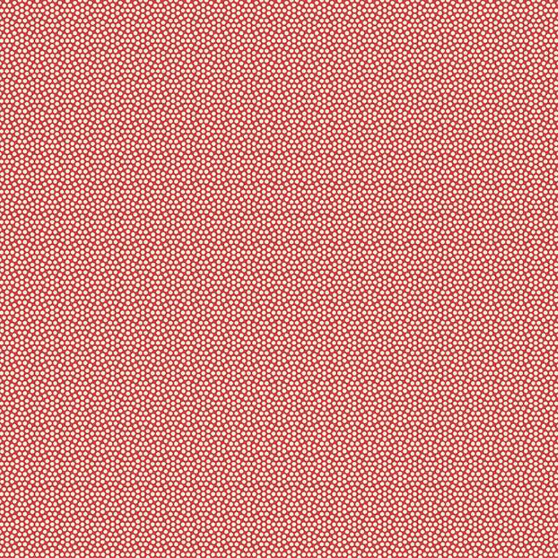 Tissu Patchwork Noël Carol Cranberry
