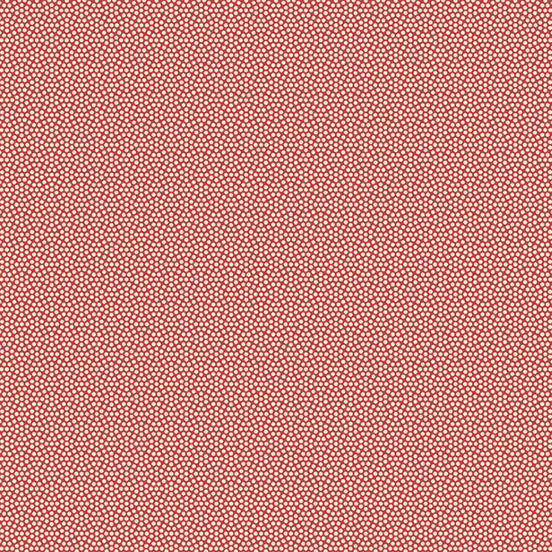 Tissu Patchwork Noël Carol Cranberry, Coupon