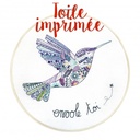 Kit Broderie "Envole-Toi Joli Colibri" - Toile Imprimée