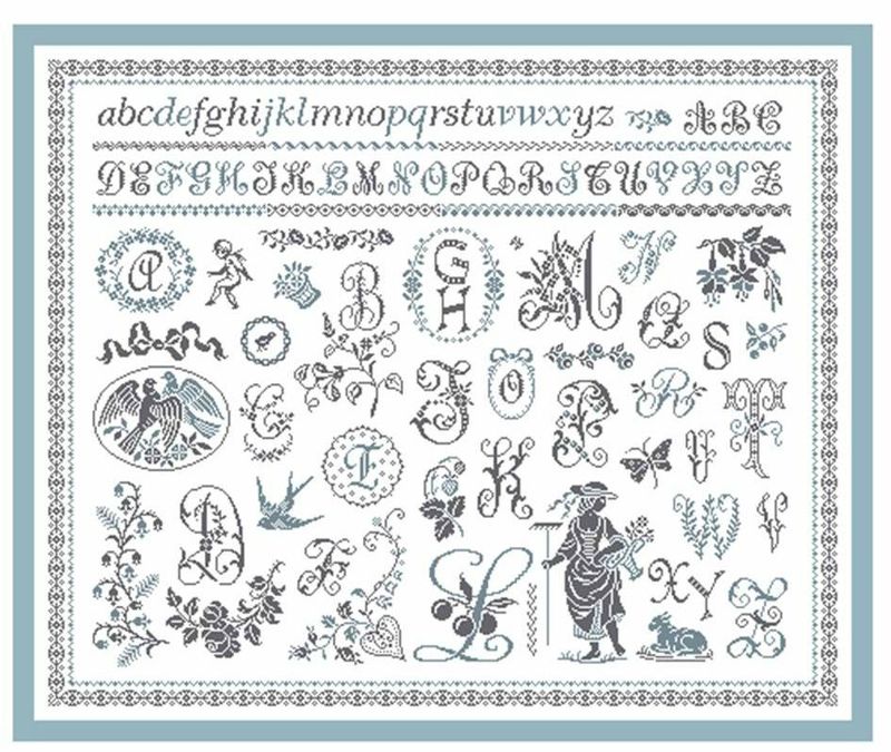 Modèle de Point Compté - Fantaisie Romantique I