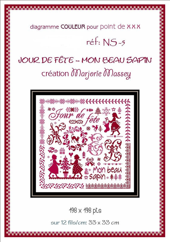 Modèle de Point Compté - Jours de Fête Mon Beau Sapin