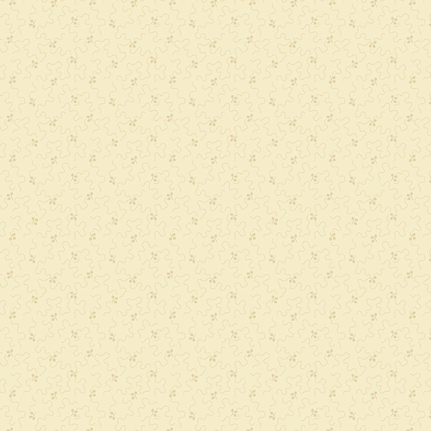 Tissu Patchwork Tonal Ditzy Scroll Beige