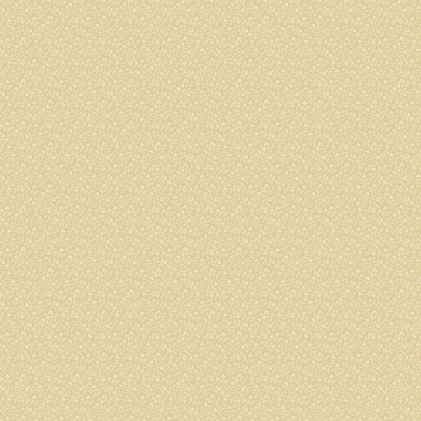Tissu Patchwork Tonal Ditzy Fleur Ocre, Coupon