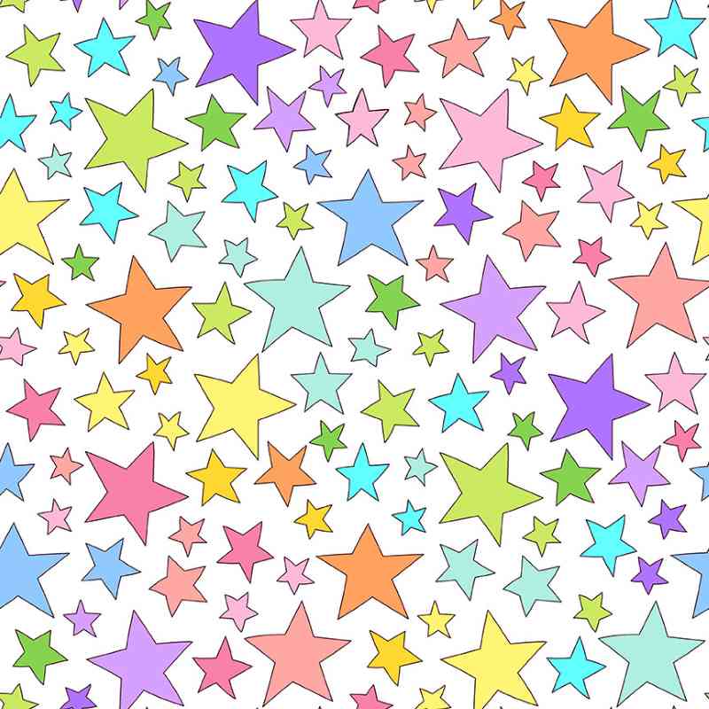 Tissu Patchwork Etoile Multicolor