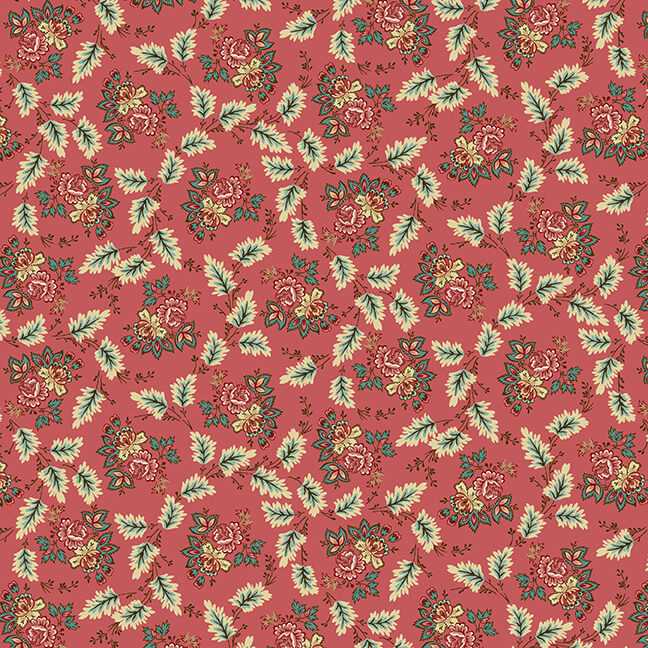 Tissu Patchwork Lille Floral Leaf Rose, Coupon