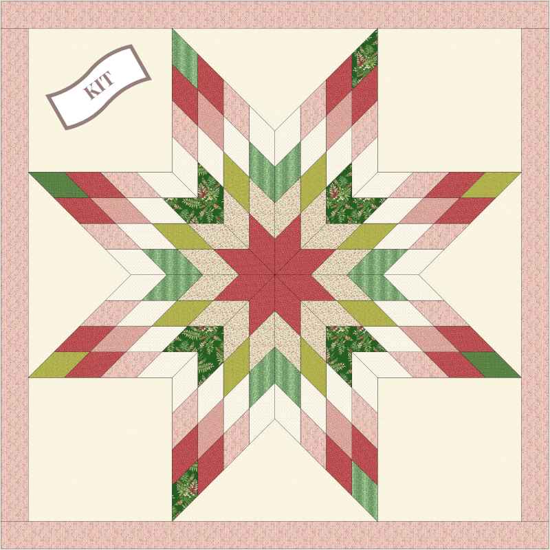 Kit Patchwork Etoile de Noël