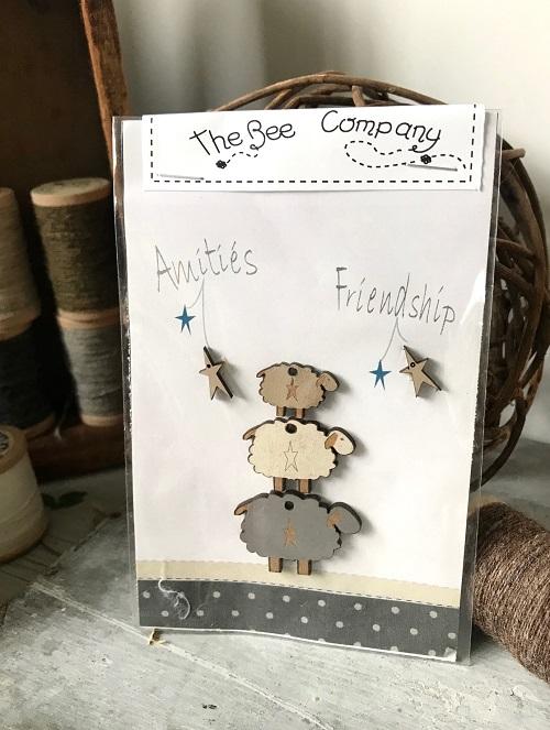 Boutons Moutons "Friendship Sheep"