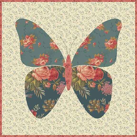 Modèle Patchwork Coussin Butterfly Edyta Sitar
