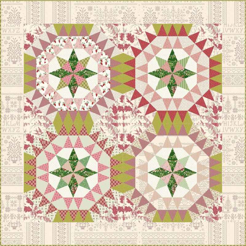 Modèle Patchwork Noel Star Edyta Sitar