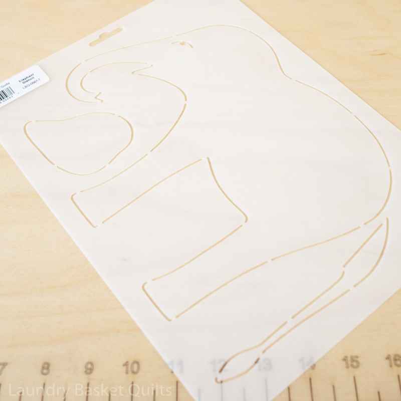 Stencil Elephant Edyta Sitar