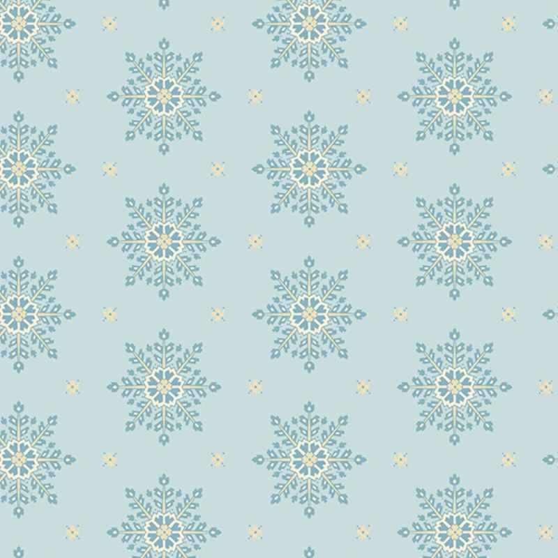 Tissu Patchwork Blue Escape Crystal Blizzard