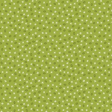 Tissu Patchwork Pieces of Time Tic Tac Toe Apple Green