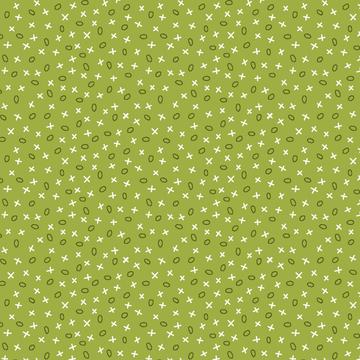 Tissu Patchwork Pieces of Time Tic Tac Toe Apple Green