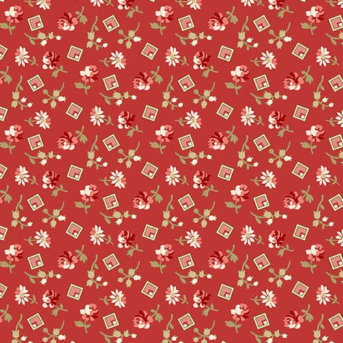 Tissu Patchwork Little Sweet Heart _ Something Borrowed, Crimson Red, Coupon