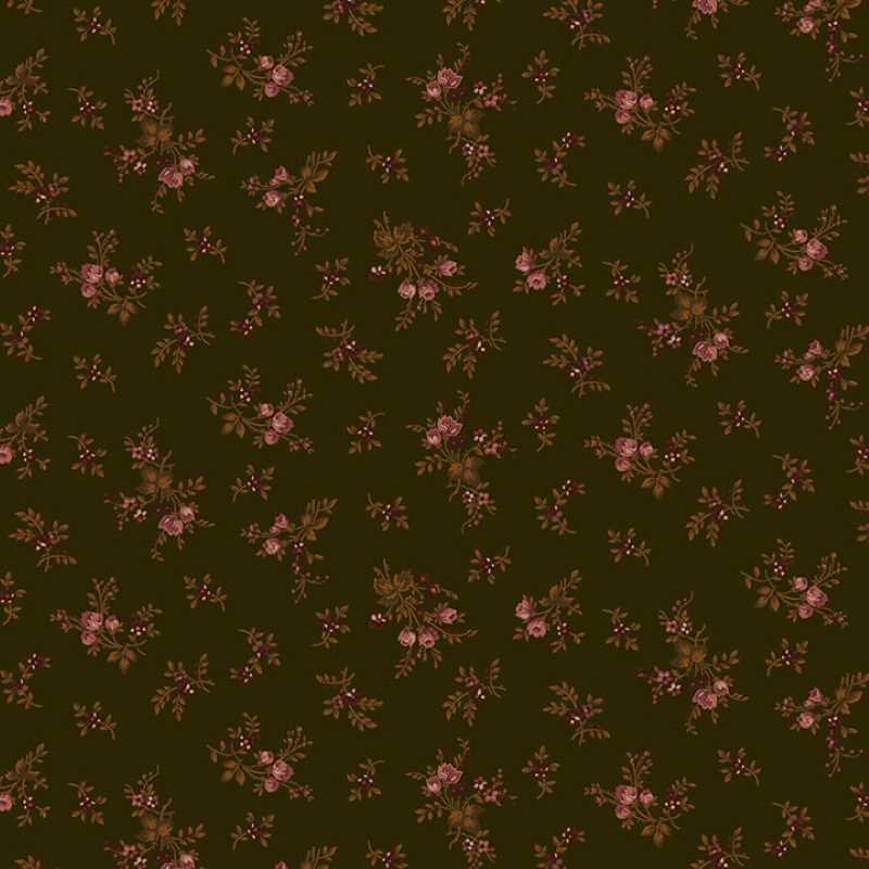 Tissu Patchwork Chocolate Covered Cherries Chocolate Floral